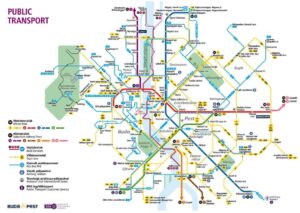 Budapest public transport map