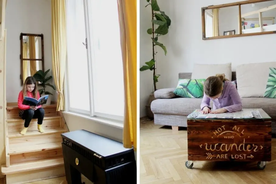 Budapest airbnb review living room