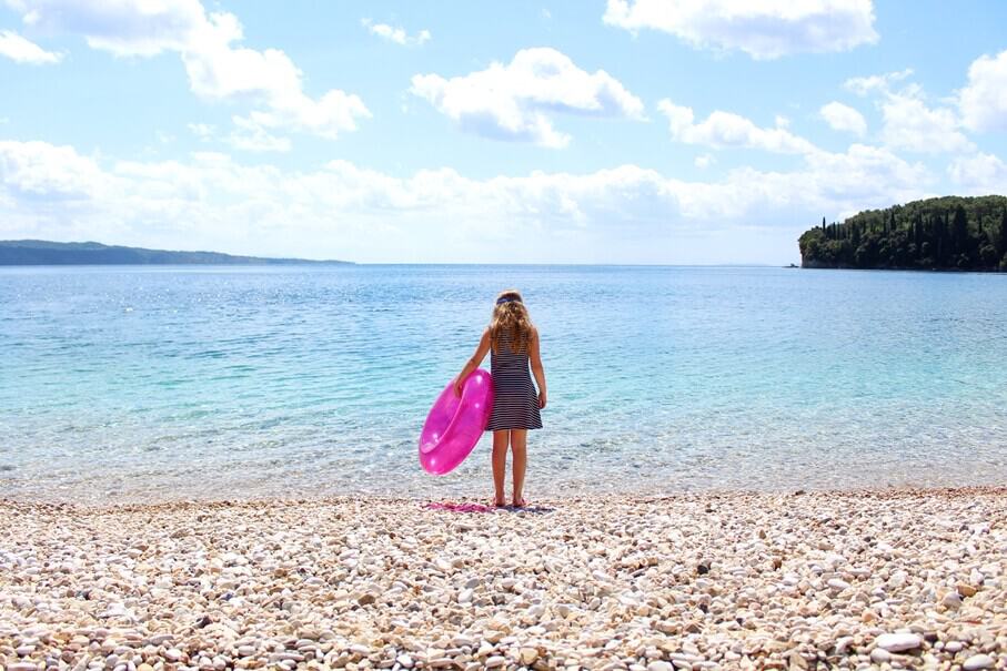 Kalami beach child swim