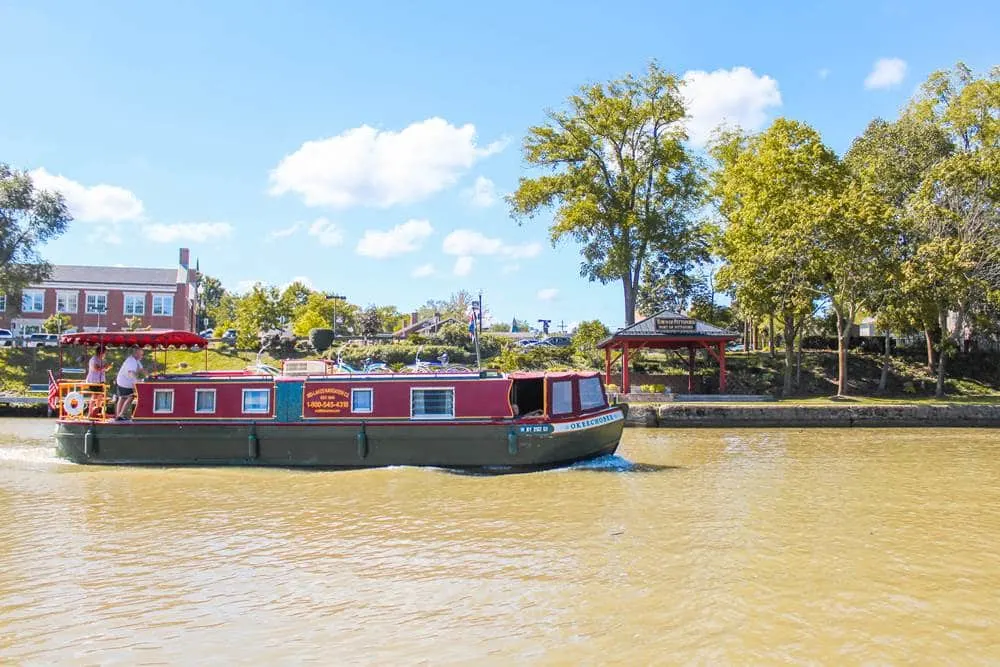 Go on the water with Erie Canal Cruise Sam Patch during your Rochester family trip.