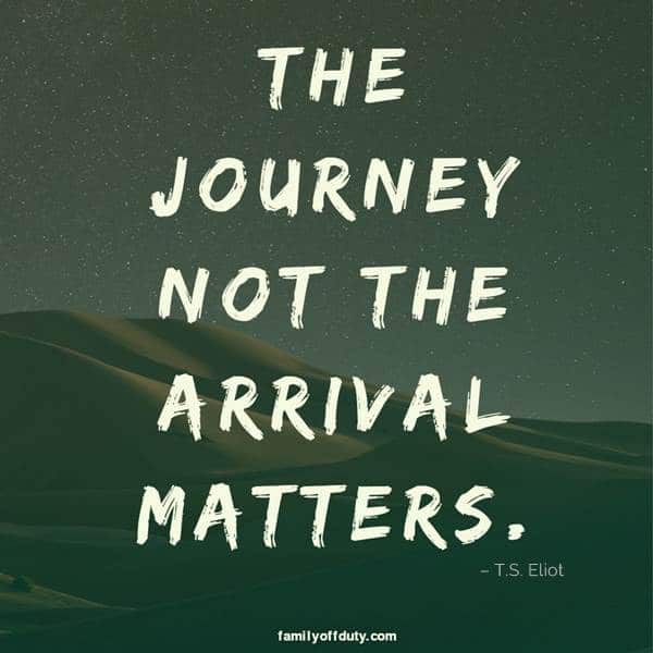 short travel quotes for instagram - the journey not the arrival matters. 