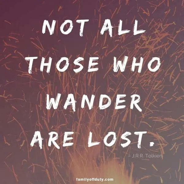 short travel quotes - not all those who wander are lost.