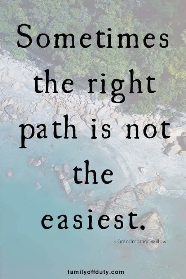 sometimes the right path is not the easiest one