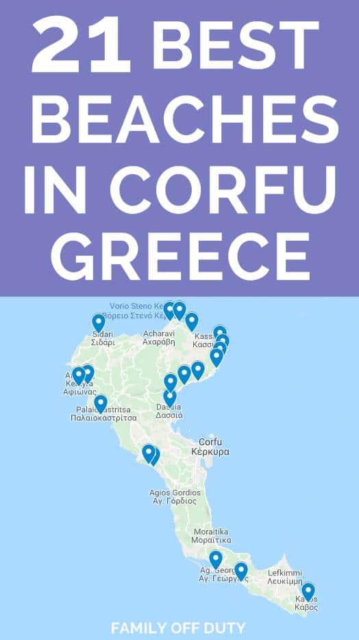 Best Beaches Corfu Map - Arleen Michelle