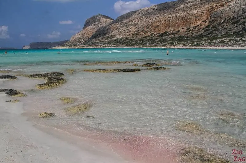 Best sandy beaches in Greece. Balos beach in Crete. Some of the best Greek Crete beaches. 