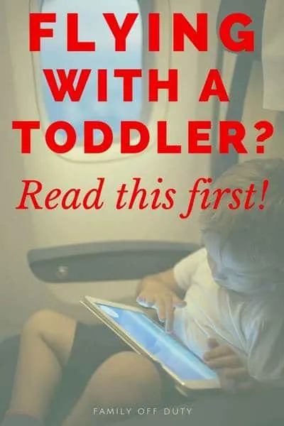 tips for flying with a baby or toddler