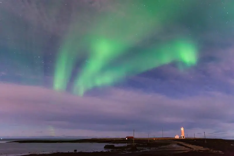 Northern lights Reykjavik