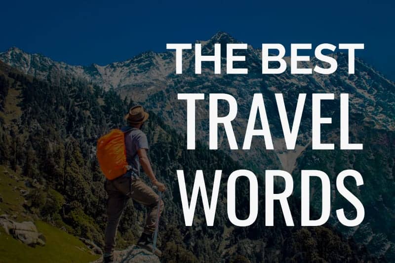 travel tourism words