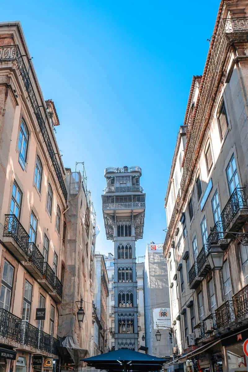 Santa Justa Lift in Lisbon city center