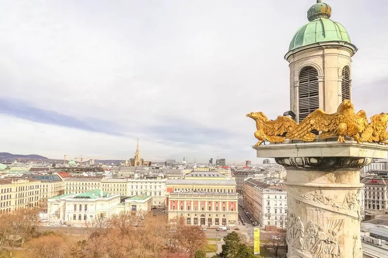 View from Karlskirche dome