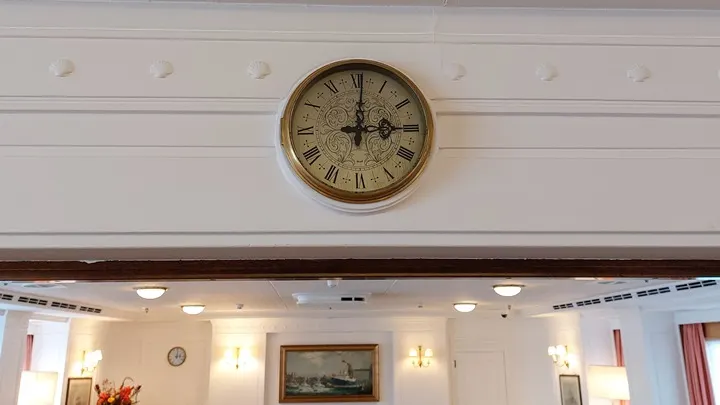 clock on Britannia