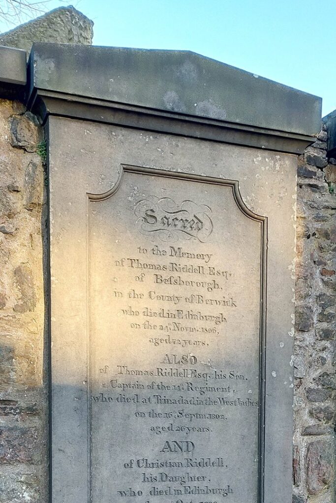 Thomas Riddell Grave