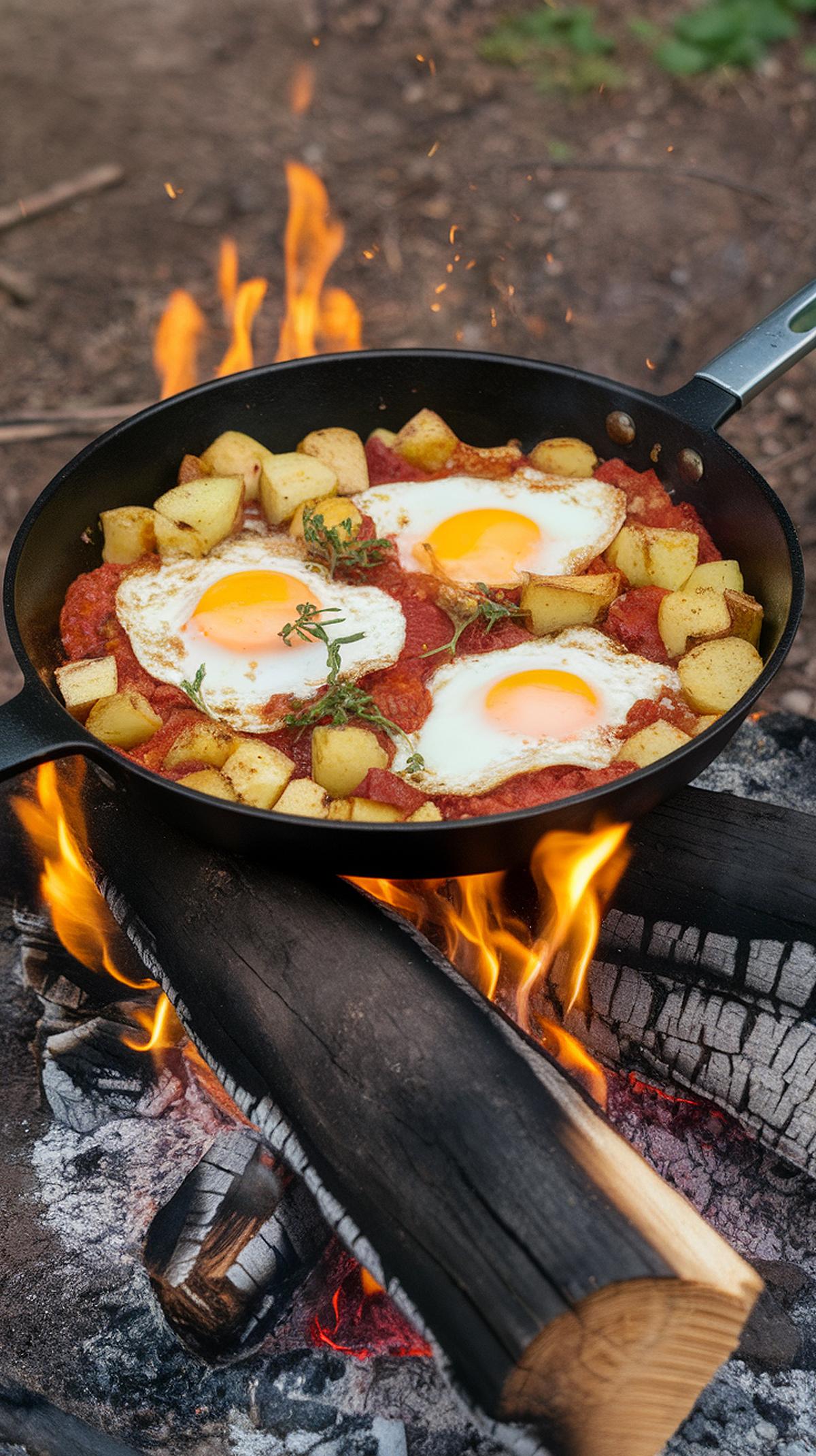 Eggs One pot camping meals
