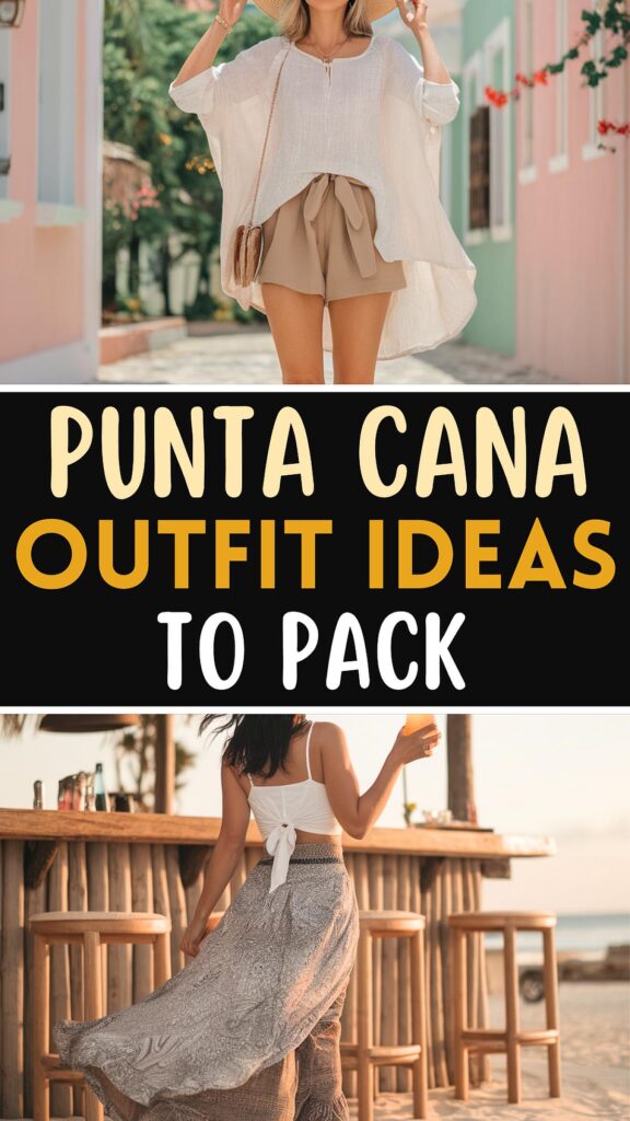 Punta Cana summer outfit ideas for travel, stylish beach and casual attire for your vacation wardrobe.