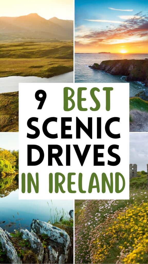 Discover 9 breathtaking scenic drives in Ireland, featuring lush landscapes and stunning coastal views.