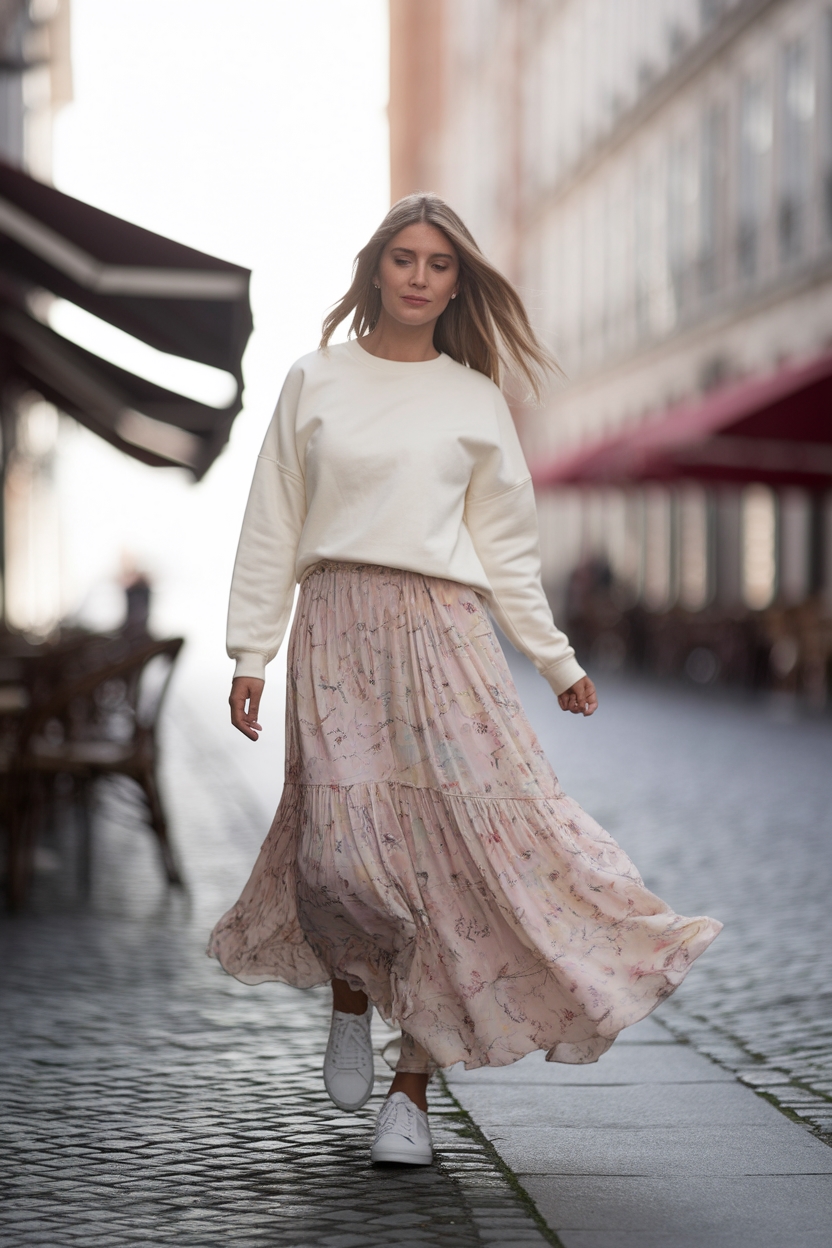 cozy spring outfit combination