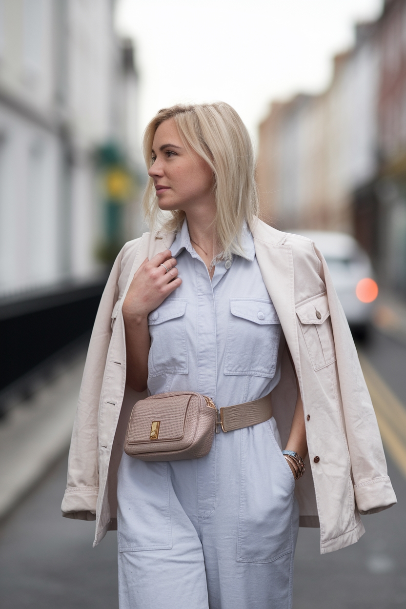 stylish summer travel outfit