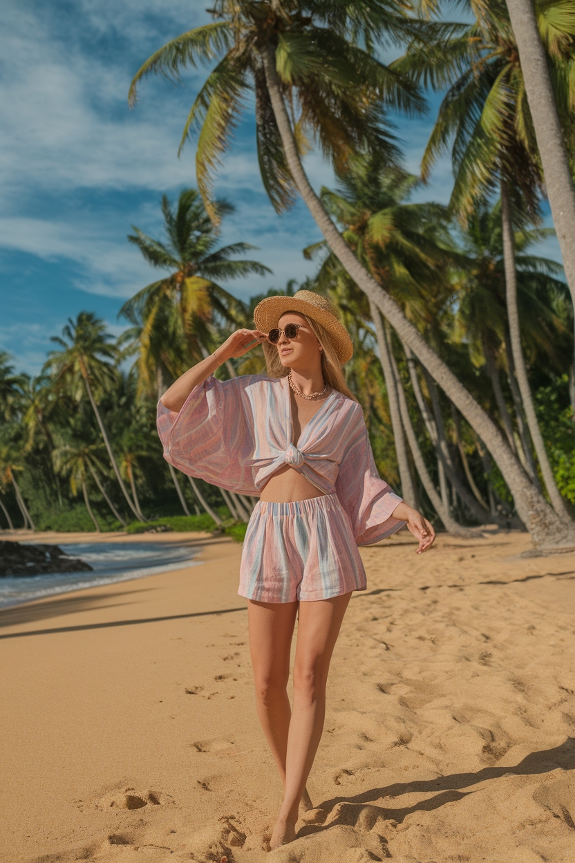 summer linen style set