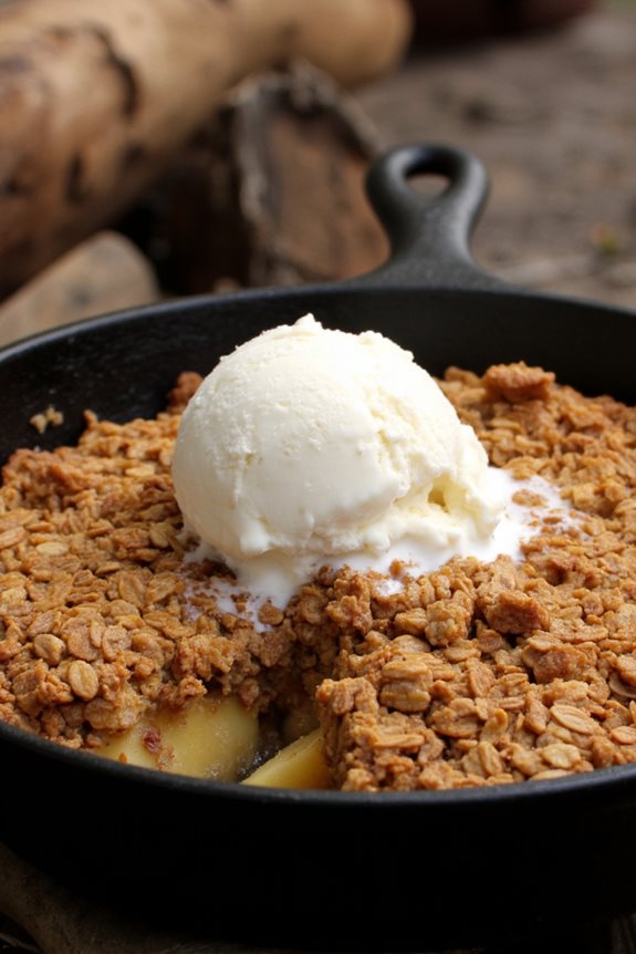 campfire apple crisp delight