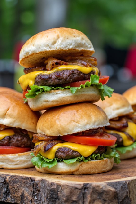campfire burger slider delight