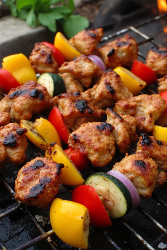 campfire chicken skewers recipe
