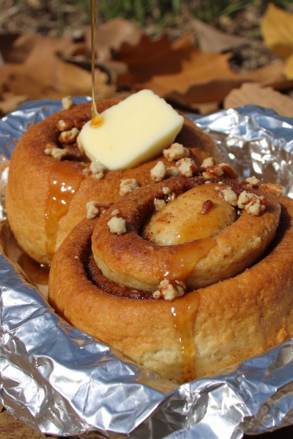 campfire cinnamon roll delight