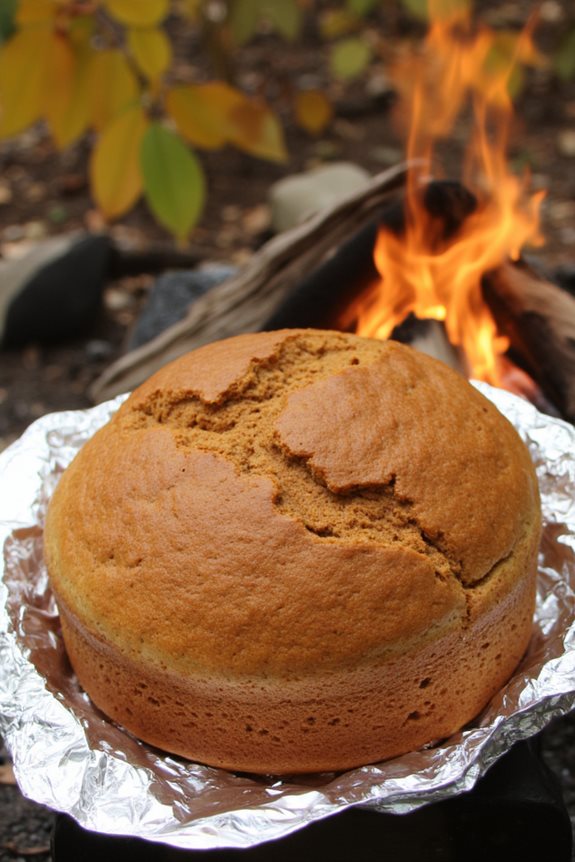 campfire pumpkin spice bread