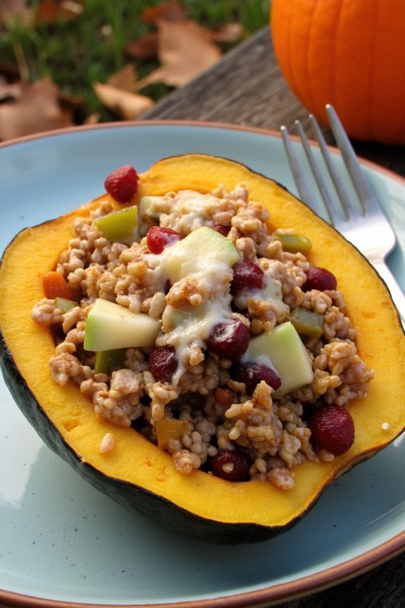 campfire stuffed acorn squash