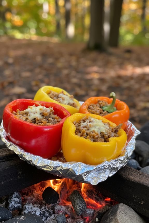 campfire stuffed bell peppers