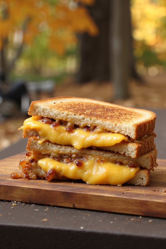 caramelized onion grilled cheese