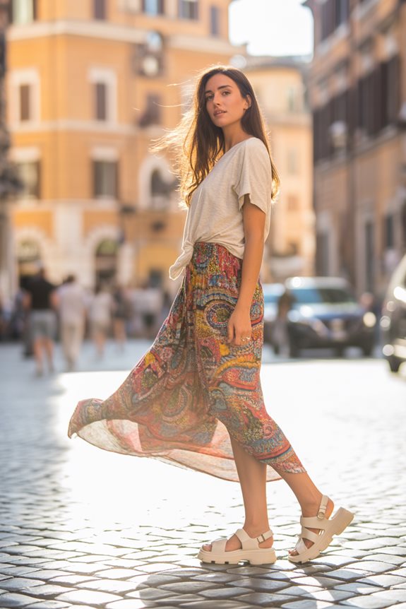 casual summer sightseeing outfit