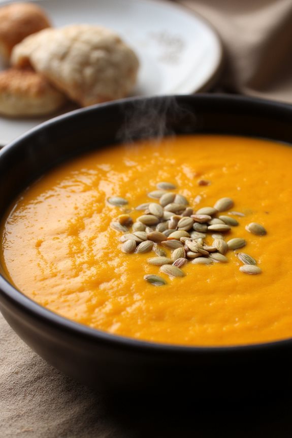 cozy campfire butternut soup
