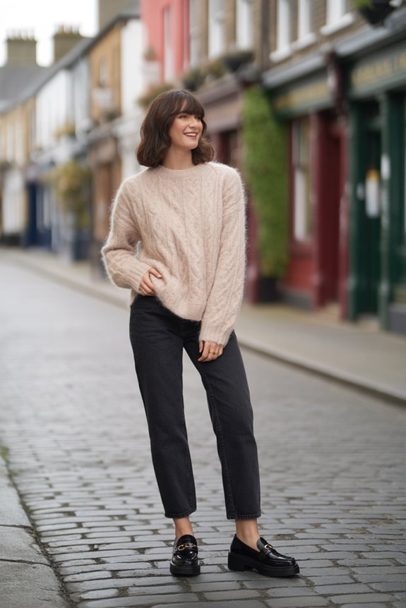 cozy urban style outfit