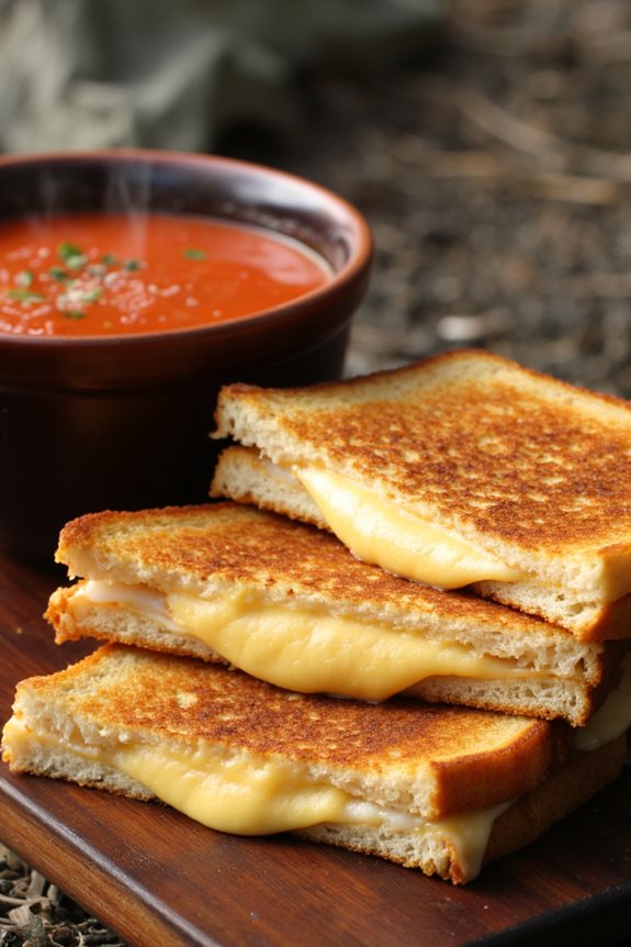 grilled cheese with tomato soup