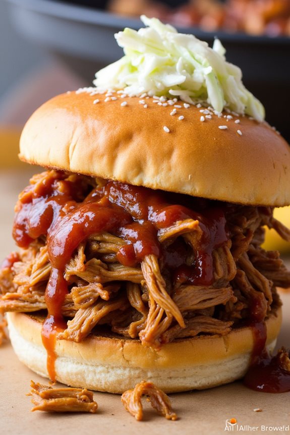 grilled pulled pork sandwiches