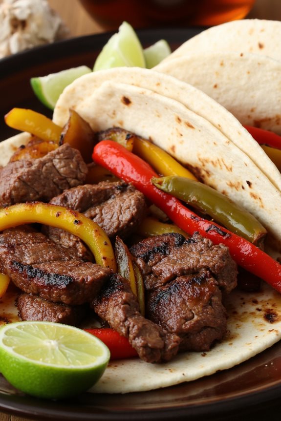grilled steak fajitas camping recipe