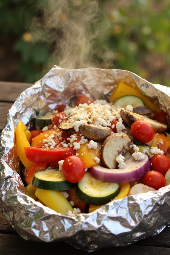 grilled veggie foil packets