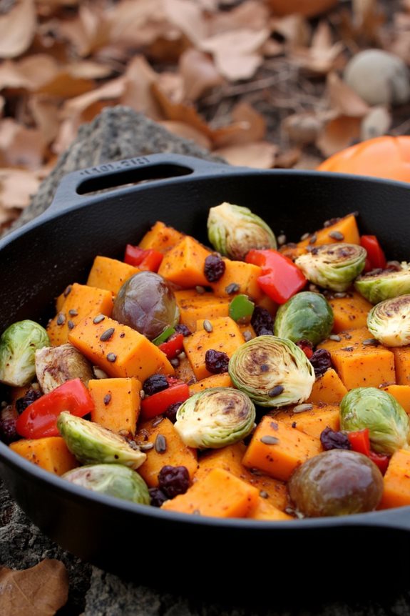 hearty autumn vegetable skillet