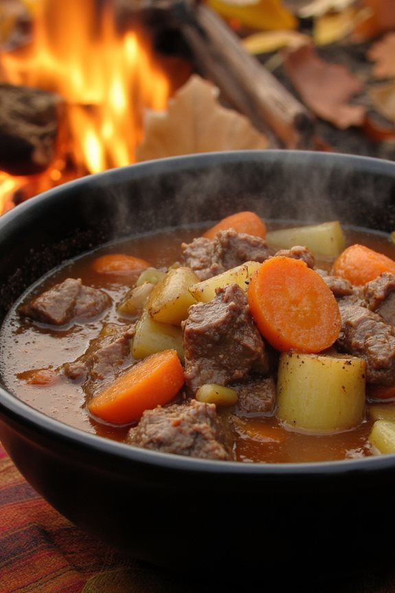 hearty campfire beef stew