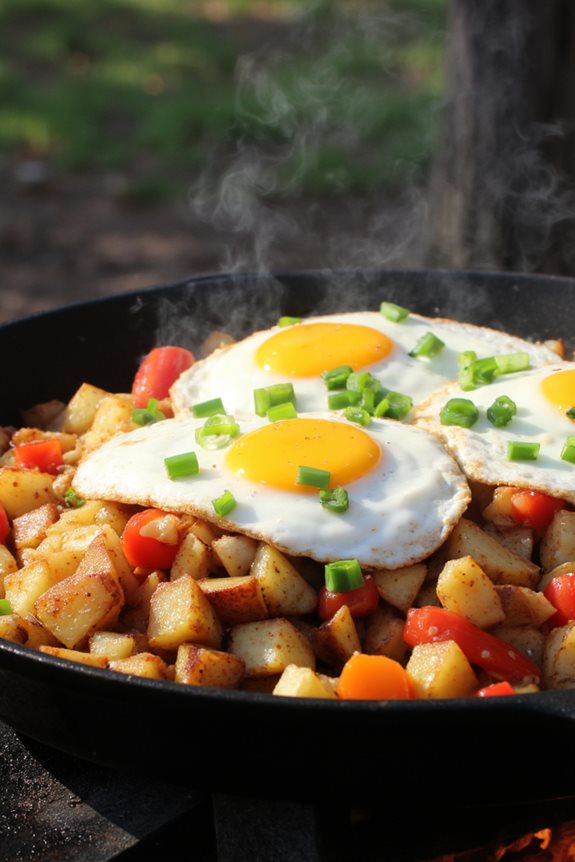 hearty campsite breakfast hash