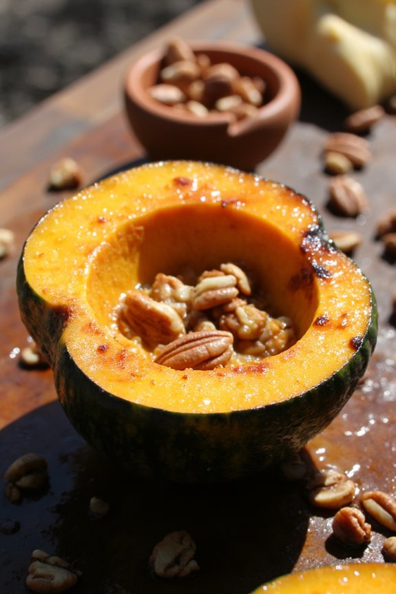 maple glazed acorn squash