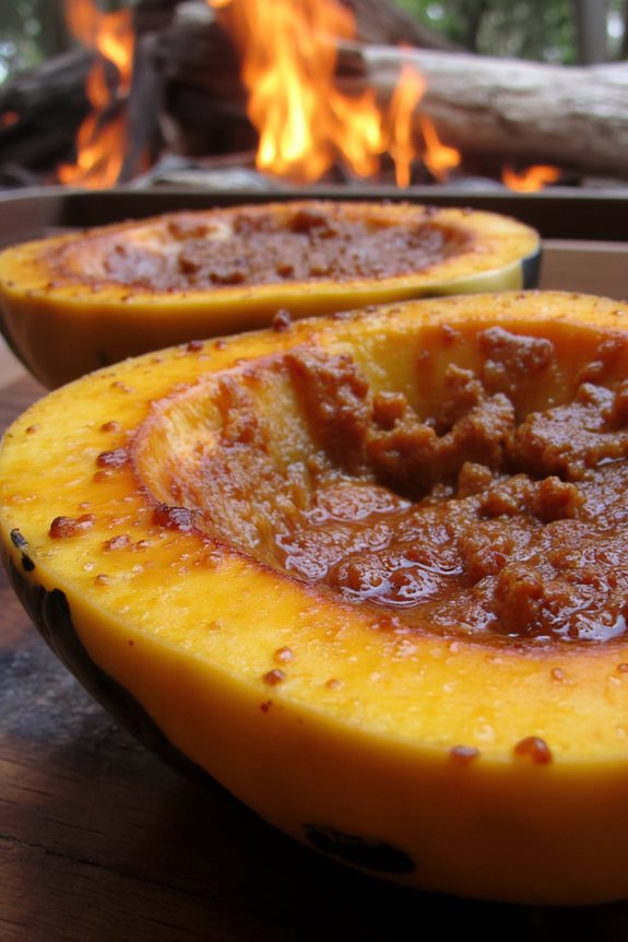 maple glazed acorn squash