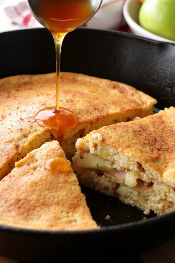 skillet apple cinnamon pancakes