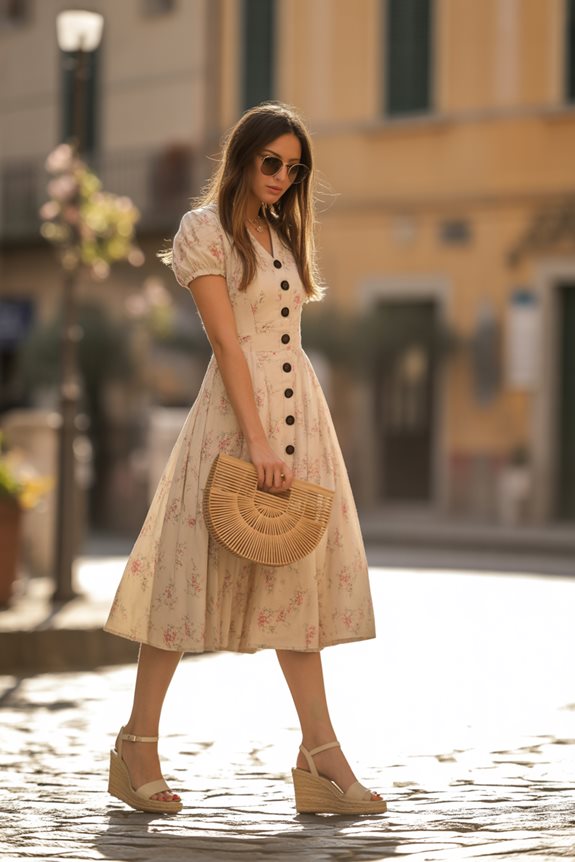 stylish comfy cafe outfit