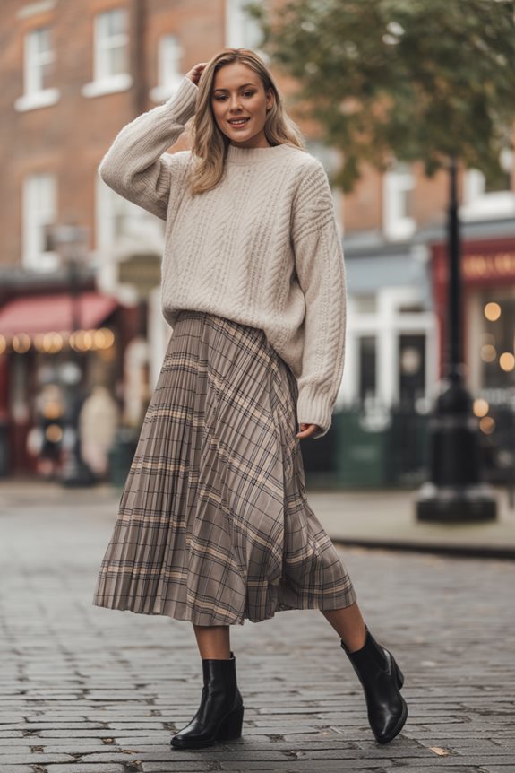 stylish cozy autumn outfit