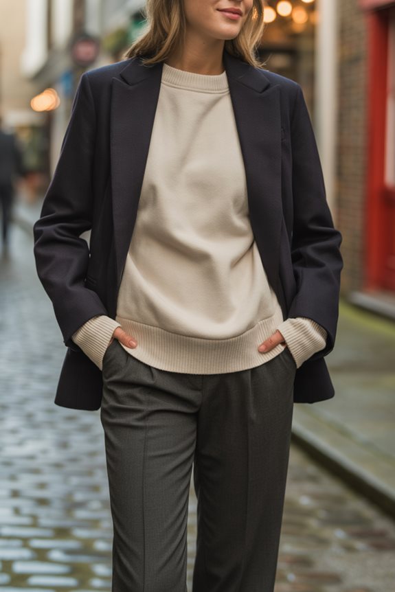 stylish layered outfit combination