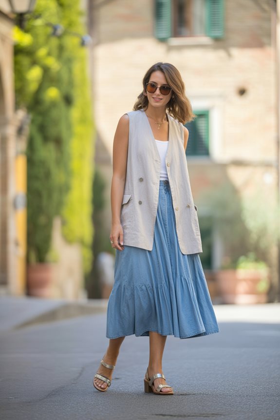 summer caf chic outfit