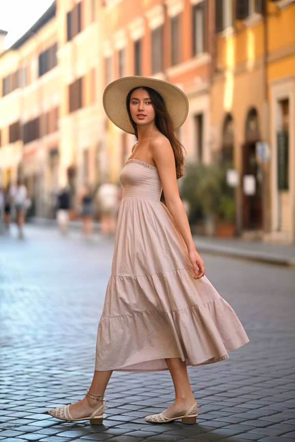 summer outfit for strolling