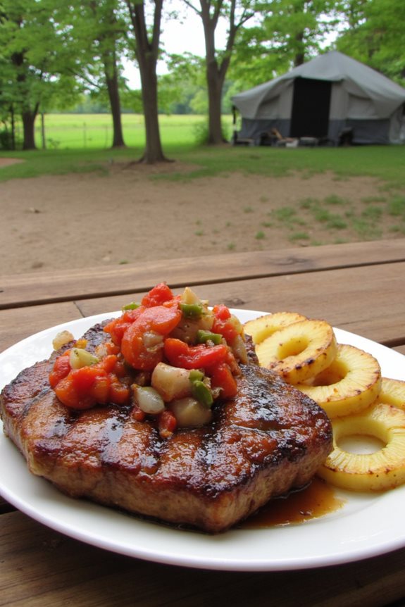 teriyaki glazed pork chops