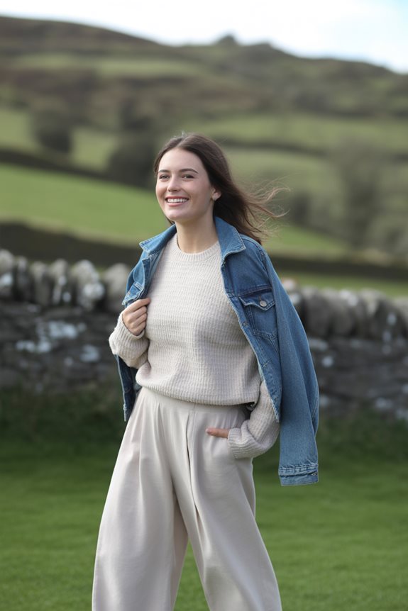 casual countryside coffee look